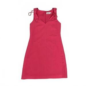 Eliza J, 6, Pink, Bow Neck Crepe Shift Dress